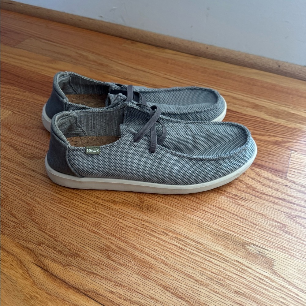 Sanuk Men's Gray Slip-On Loafers